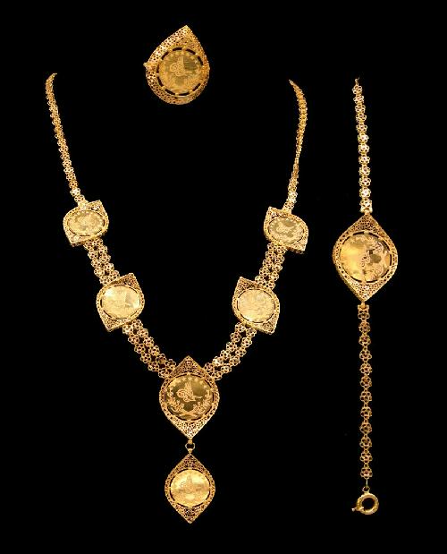 21K GOLD NECKLACE SET - Shryne Diamanti & Co.