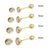 14 Karat Yellow Gold Screw Back Bezel Round Lab Diamonds Stud Earrings - Shryne Diamanti & Co.