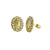 14 Karat Yellow Mother Mary Lab Diamonds Screw Back Stud Earrings - Shryne Diamanti & Co.