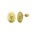 14 Karat Yellow Gold DC Lady Guadalupe Screw Back Stud Earrings - Shryne Diamanti & Co.