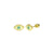 14 Karat Yellow Gold Evil Eye Turquoise Lab Diamonds Screw Back Stud Earrings - Shryne Diamanti & Co.