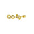 14 Karat Yellow Gold Infinity Lab Diamonds Screw Back Stud Earrings - Shryne Diamanti & Co.