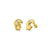 14 Karat Yellow Gold Moon Star Lab Diamonds Screw Back Stud Earrings - Shryne Diamanti & Co.