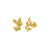 14 Karat Yellow Gold Chihuahua Screw Back Stud Earrings - Shryne Diamanti & Co.