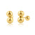 14 Karat Yellow Gold Double Ball Screw Back Earring - Shryne Diamanti & Co.