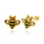 14 Karat Yellow Gold Bee Stud Screw Back Earring - Shryne Diamanti & Co.