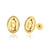 14 Karat Yellow Gold Guadalupe Stud Screw Back Earring - Shryne Diamanti & Co.