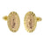 14K Gold Two-Tone Lady of Guadalupe W. Screw-Back Stud Earrings - Shryne Diamanti & Co.