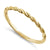 Solid 14K Yellow Gold Simple Twist Ring - Shryne Diamanti & Co.