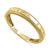 Solid 14K Yellow Gold Edged Double Rope Diamond Ring - Shryne Diamanti & Co.