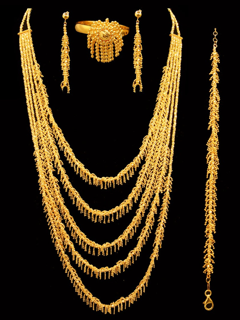 21K GOLD NECKLACE SET - Shryne Diamanti & Co.