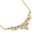 Solid 14K Gold Elegant Royal Marquise with Clear Lab Diamonds Necklace - Shryne Diamanti & Co.