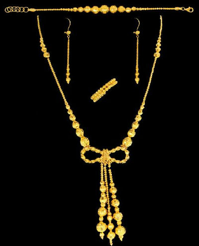 21K GOLD NECKLACE SET - Shryne Diamanti & Co.