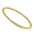 Solid 14K Yellow Gold Thin Beaded Ring - Shryne Diamanti & Co.