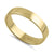 Solid 14K Yellow Gold 4mm Classic Wedding Band - Shryne Diamanti & Co.