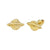 14K Gold Earth Planet Stud Earrings W. Screw Back - Shryne Diamanti & Co.