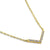 Solid 14K Yellow Gold V Shape Lab Diamonds Necklace - Shryne Diamanti & Co.