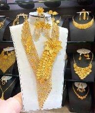 21K GOLD NECKLACE SET - Shryne Diamanti & Co.