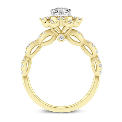 Zac Posen Fay Pear-Shaped Diamond Engagement Ring in 14k gold (1 ct. tw.) - Shryne Diamanti & Co.