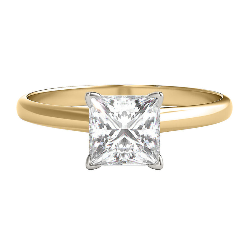 Princess-Cut DIAMOND Solitaire Engagement Ring - Shryne Diamanti & Co.