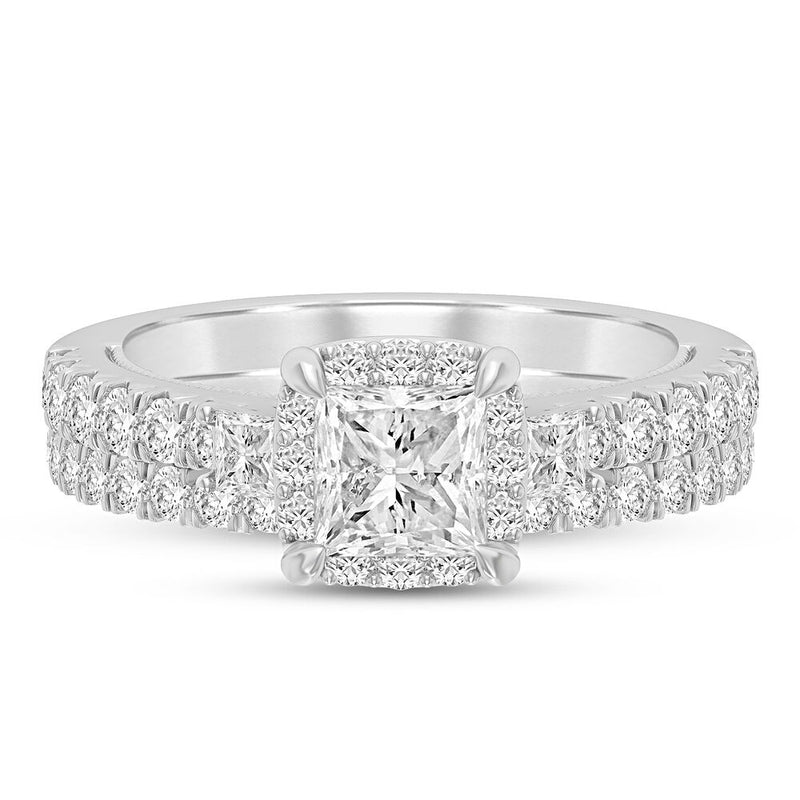 SHRYNE'S Signature Collection 1 3/4 ct. tw. Princess-Cut DIAMOND Halo Engagement Set - Shryne Diamanti & Co.