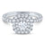 SHRYNE'S Signature Collection 1 ct. tw. DIAMOND Double Halo Engagement Ring in 14K White Gold - Shryne Diamanti & Co.