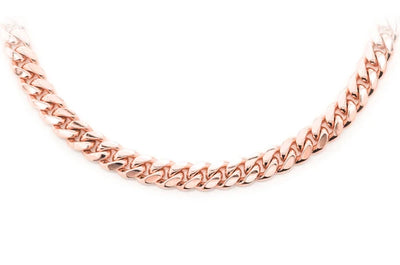 5MM Miami Cuban 14k Solid Gold Chain