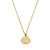 Solid 14K Yellow Gold Clam Shell Necklace - Shryne Diamanti & Co.