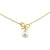 Solid 14K Yellow Gold Butterfly Pearl Diamond Necklace - Shryne Diamanti & Co.