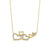 Solid 14K Heart Cluster Lab Diamonds Necklace - Shryne Diamanti & Co.