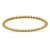 Solid 14K Yellow Gold Thin Beaded Ring - Shryne Diamanti & Co.