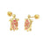 14K Gold Sun Screw-Back Stud Earrings - Shryne Diamanti & Co.