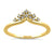 Solid 14K Yellow Gold Crown 0.12 ct. Diamond Ring - Shryne Diamanti & Co.