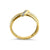 Solid 14K Yellow Gold Twist Diamond Ring - Shryne Diamanti & Co.