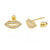 14K Gold LAB Lip Stud Earrings W. Screw Back - Shryne Diamanti & Co.