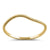 Solid 14K Yellow Gold Curved Rope Ring - Shryne Diamanti & Co.