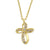 Solid 14K Gold Twisted Cross Diamond Necklace - Shryne Diamanti & Co.