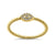 Solid 14K Yellow Gold Evil Eye Diamond Ring - Shryne Diamanti & Co.