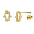 14K Gold Hamsa Stud Earrings W. Screw Back - Shryne Diamanti & Co.