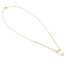 Solid 14K Yellow Gold Love and Heart Necklace - Shryne Diamanti & Co.