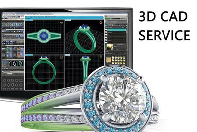 Custom Wedding Ring CAD Design - Shryne Diamanti & Co.