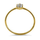 Solid 14K Yellow Gold Solitaire Round Lab Engagement Ring - Shryne Diamanti & Co.