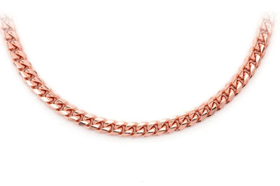 4MM Miami Cuban 14k Solid Gold Chain