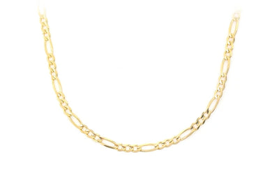 3MM Figaro Chain 14k Solid Gold