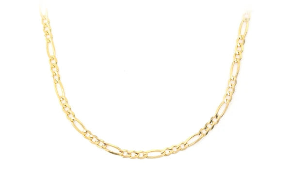 3MM Figaro Chain 14k Solid Gold