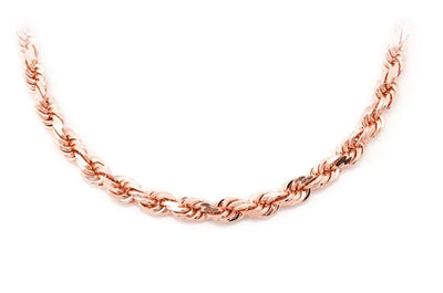 4.5MM Rope 14k Solid Gold Chain