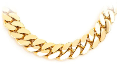 16MM Miami Cuban 14k Solid Gold Chain