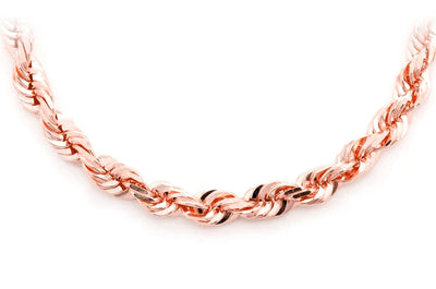 6MM Rope 14k Solid Gold Chain