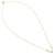 Solid 14K Yellow Gold Flex V Shape Lab Diamonds Necklace - Shryne Diamanti & Co.