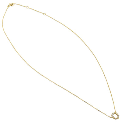 Solid 14K Yellow Gold Simple Wreath Diamond Necklace - Shryne Diamanti & Co.